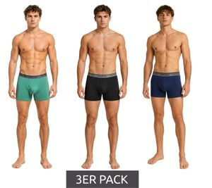 Timeless 3-pack TRUE style Men's Boxer Shorts, Sustainable Retro Shorts 7657083 Black/Green/Dark Blue