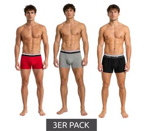 Timeless 3-pack TRUE style Men's Boxer Shorts, Sustainable Cotton Underwear 7656082 Black/Gray/Red