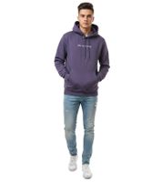 Cozy ON THAT ASS Xavier Men's Hoodie, Cotton Sweater with Kangaroo Pocket, Fleece Lined, Purple