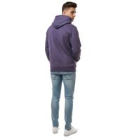 Cozy ON THAT ASS Xavier Men's Hoodie, Cotton Sweater with Kangaroo Pocket, Fleece Lined, Purple