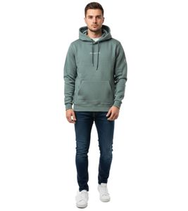 zeitloser ON THAT ASS Jacob Herren Hoody Kapuzen-Pullover Baumwoll-Sweater mit Kängurutasche Hoodie Grün