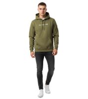 ON THAT ASS Xavier Men's Hoodie, Cotton Pullover with Kangaroo Pocket, Fleece Lined, Olive Green