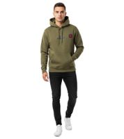 Fashionable ON THAT ASS Max Men's Hoodie, Cotton Sweater with Kangaroo Pocket, Fleece Lined, Olive Green