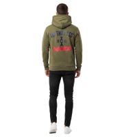 Fashionable ON THAT ASS Max Men's Hoodie, Cotton Sweater with Kangaroo Pocket, Fleece Lined, Olive Green