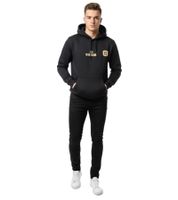 Fashionable ON THAT ASS Max Men's Hoodie, Cotton Pullover with Kangaroo Pocket, Fleece Lined, Black