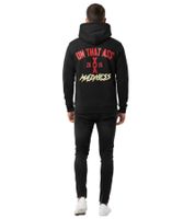 Fashionable ON THAT ASS Max Men's Hoodie, Cotton Pullover with Kangaroo Pocket, Fleece Lined, Black