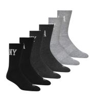 12 Pairs of SCOTCH & SODA Men's Half-Terry High-Quarter Crew Socks, Casual/Business Socks, Size 41-46 (SS43513-001), Black, Gray, Dark Gray