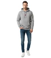Soft ON THAT ASS Kean Hoodie Men's Cotton Sweater with Fleece Lining Light Gray