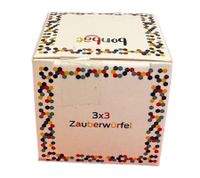 2-Pack bonbae Magic Cube 3x3 for Kids and Adults - Puzzle Game Promotes Concentration, Logic, and Dexterity - Educational Game - Black/Multicolor