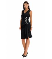 Chic Women's Dress with Rhinestones, Evening Dress, Cocktail Dress, Sleeveless 917457 Black