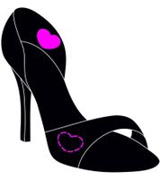 10-Pack Sole Sister Cupids Shock-Absorbing and Breathable Insoles for High Heels, Black/Gray