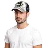 Eminem Unisex Trucker Cap with Logo Embroidery - Stylish Baseball Cap - Fan Merchandise - Navy/White, Black Camouflage, or Blue/Red/White
