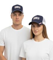 Eminem Unisex Trucker Cap with Logo Embroidery - Stylish Baseball Cap - Fan Merchandise - Navy/White, Black Camouflage, or Blue/Red/White