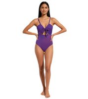 Traje de baño reversible para mujer con impresionante degradado de color (907506) Morado/Multicolor