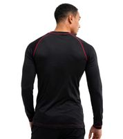 Warm CINQUE Men's Thermal Pants, Long Underpants, or Long Undershirt/Thermal Shirt with Cotton, Black/Red