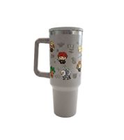 Large Harry Potter Hogwarts 1.2L Thermos Mug with Handle, Stainless Steel, Double-Walled, Insulated for Hot & Cold Drinks, Gray