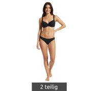 Timeless Women's Two-Piece Minimizer Bikini Set with Adjustable Straps, Swimwear, E-Cup, 960209, Black/White