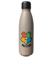 Harry Potter insulated bottle “Back to Hogwarts” 500 ml stainless steel thermos flask in a magical design, beige/grey