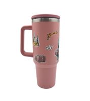 Large Harry Potter Giant Cup Express Thermos Mug 1.2L with Handle, Stainless Steel, Double-Walled Insulated for Hot & Cold Drinks, Pink