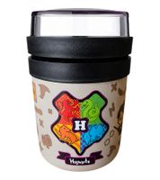 Harry Potter To Go Hogwarts 500 ml Insulated Lunchbox with Lid for Hot & Cold Meals, Gray