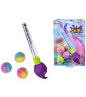 GLIBBI Bath Brush Set, Magic Bath Bombs with Glitter Brushes, Refillable Set (3 x 30g), 105953570, Purple/Multicolor