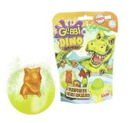 GLIBBI DINO Surprise Filled Children's Bath Bombs with Collectible Dinosaur Figures, Ages 3+, 100g, 105953717, Blue, Green, or Orange