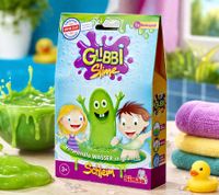 GLIBBI Slime Bath Slime Magic Bath Additive for Children Ages 3 and Up Bath Toy & Fun Bath 150g Green