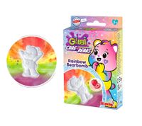 GLIBBI Bears Rainbow Bath Bomb: Magical Bath Additive for Children Ages 3 and Up - Fizzy Bath Bomb with Rainbow Effect & Strawberry Scent