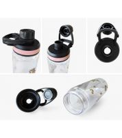 Harry Potter "Hogwarts Express" Water Bottle 700 ml with Screw Cap in a Magical Design, Transparent/Pink