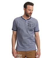 Classic FQ1924 FQIikay Men's Crew Neck T-Shirt 21900187-ME Blue or Brown