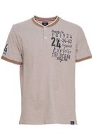 Classic FQ1924 FQIikay Men's Crew Neck T-Shirt 21900187-ME Blue or Brown