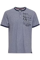 Classic FQ1924 FQIikay Men's Crew Neck T-Shirt 21900187-ME Blue or Brown