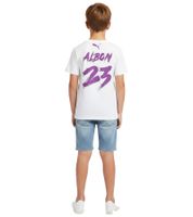 Sporty PUMA x Williams F1 Albon Formula 1 Kids' Short-Sleeve T-Shirt, Cotton, 701227495 001, White