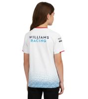 sportliches PUMA x Williams F1 Racing Team 2024 Formel 1 Kinder Kurzarm-Shirt Sport-Shirt mit Sponsoren Logos 701227475 002 Weiß