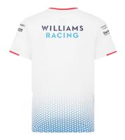sportliches PUMA x Williams F1 Racing Team 2024 Formel 1 Kinder Kurzarm-Shirt Sport-Shirt mit Sponsoren Logos 701227475 002 Weiß