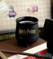 Mug Chaudron 3D Harry Potter avec Blason de Poudlard, 560 ml, Noir/Or