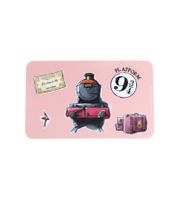 Tagliere per la colazione "Hogwarts Express" di Harry Potter con un design magico, 24 cm x 15 cm, in melamina, rosa