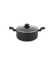 Accademia Mugnano Mini Töpfe 16 cm 1,4 Liter hochwertige Mini-Kochtöpfe für effizientes Kochen Schwarz