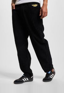 Vaqueros Homeboy para hombre con estilo, bolsillos con cremallera, algodón de 730 g/m², color negro.