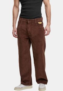 Comfortable Homeboy men's jeans with zipper pockets, 720 g/m² cotton, brown