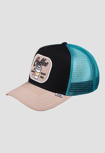 coole Djinns Unisex Cap mit Baumwolle Schwarz/Türkis
