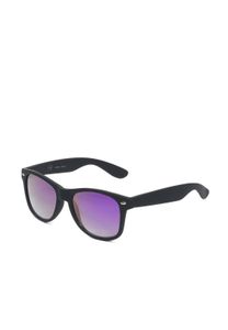 Stylish MSTRDS unisex sunglasses, mirror look, black