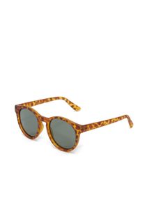 Gafas de sol unisex MSTRDS llamativas, color marrón/beige.