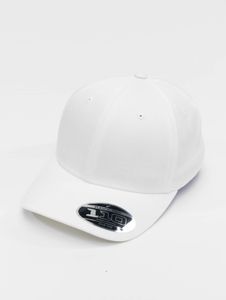 Casquette unisexe Flexfit sportive, matelassée extensible, 269 g/m², en coton, blanche