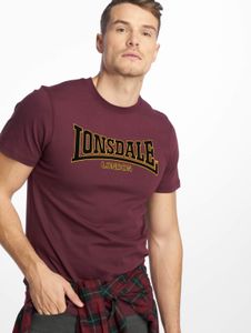sporty Lonsdale London men's T-shirt with cotton lilac-violet