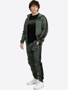 Pantaloni casual da uomo Lonsdale London, verde oliva/nero