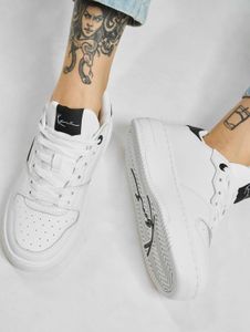 Sneakers casual da donna Karl Kani, bianche