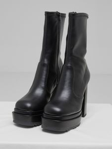 Botas casuales Buffalo para mujer, negras