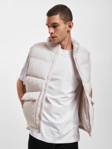 Chaqueta moderna para hombre de Jack & Jones con cremalleras y bolsillos, color crema-beige.