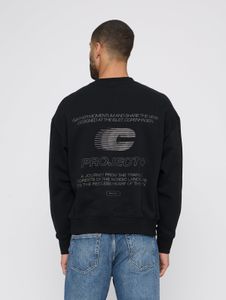 Modern Jack & Jones men's sweatshirt with cotton, black